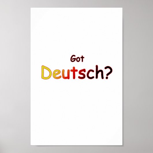 Poster J'ai Deutsch (Devant)