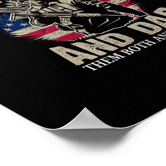 Poster j'ai deux titres : ancien combattant et père et je (Coin)