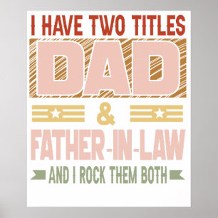 Poster j'ai deux titres beau-père et père et je déchire 