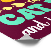 Poster J'ai deux titres Maman et Chat Maman Fête des mère (Coin)