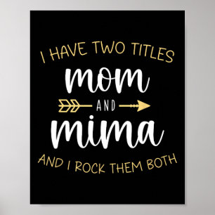Poster J'Ai Deux Titres Maman Et Mima Je Les Rock Les Deu