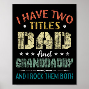 Poster J'Ai Deux Titres Papa Et Grand-Papa Fantastiques P