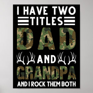 Poster J'Ai Deux Titres Papa Et Grand-Père Qui Chassent L