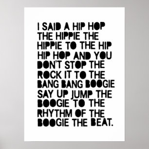 Poster J'ai dit un hip hop
