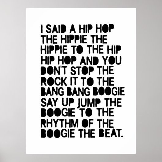 Poster J'ai dit un hip hop (Devant)