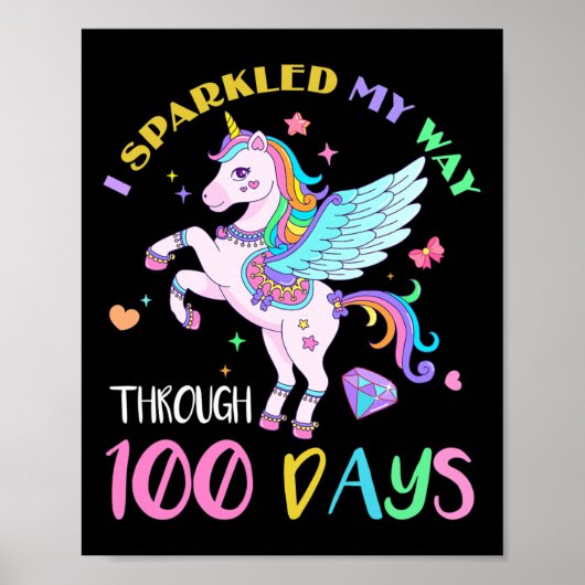Poster J'Ai Éclaté Mon Chemin À Travers 100 Jours D'École (Devant)