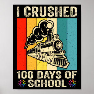 Poster J'Ai Écrasé 100 Jours D'Enfants Scolaires