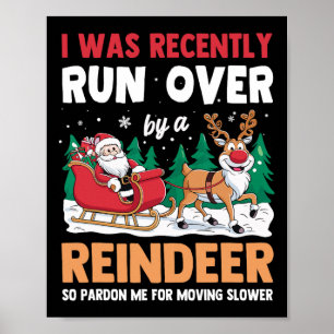 Poster J'Ai Été Récemment Renversé Par Un Noël De Rennes