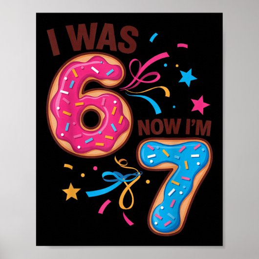 Poster J'ai eu 7 ans pour mon anniversaire J'avais 6 ans (Devant)