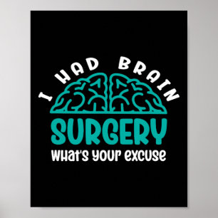 Poster J'ai eu une chirurgie cérébrale Quelle est votre e