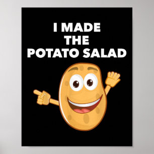Poster J'Ai Fait De La Salade De Pomme De Terre Un Bbq Dr