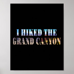 Poster J'ai fait une randonnée dans le Grand Canyon