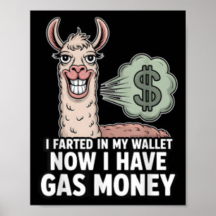 Poster J'Ai Farci Dans Mon Portefeuille Maintenant J'Ai D
