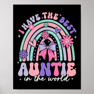 Poster J'Ai La Meilleure Tante Du Monde Fête Des Mères Co