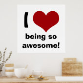 Poster J'Ai Le Coeur D'Être Si Impressionnant (Cuisine)