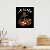 Poster J'Ai Le Poos Funny Poop Blues Pun (Cuisine)