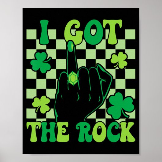 Poster J'Ai Le Rock Bachelorette Mariage St Patrick's D (Devant)