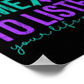 Poster J'Ai Le Temps D'Écouter La Sensibilisation À La Pr (Coin)