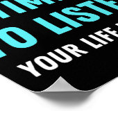 Poster J'Ai Le Temps D'Écouter La Sensibilisation À La Pr (Coin)