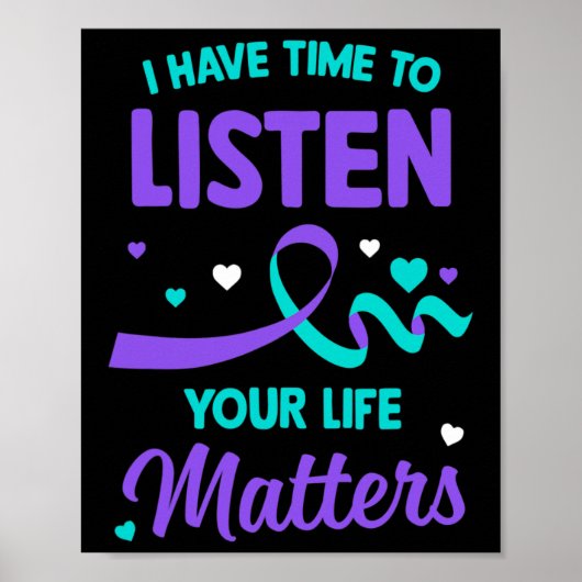 Poster J'Ai Le Temps D'Écouter L'Accusé De Suicide En San (Devant)