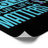 Poster J'Ai Le Temps D'Écouter Problèmes De Vie Suicide (Coin)