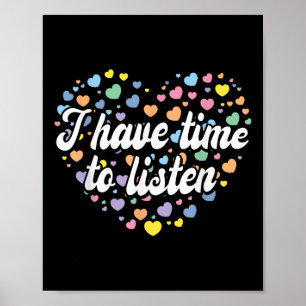 Poster J'Ai Le Temps D'Écouter Sensibilisation À La Santé