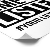 Poster J'Ai Le Temps D'Écouter Vos Problèmes De Vie (Coin)