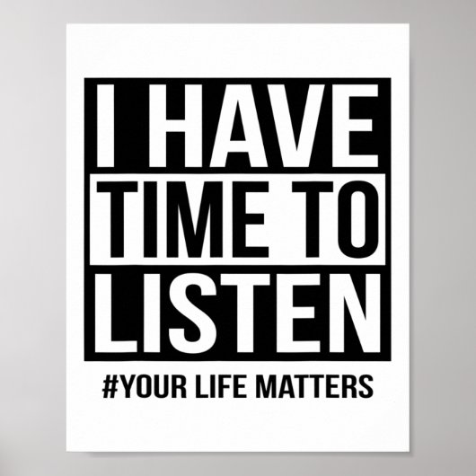 Poster J'Ai Le Temps D'Écouter Vos Problèmes De Vie (Devant)