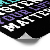 Poster J'Ai Le Temps D'Écouter Vos Problèmes De Vie Menta (Coin)