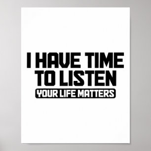 Poster J'ai le temps d'écouter votre vie santé mentale S