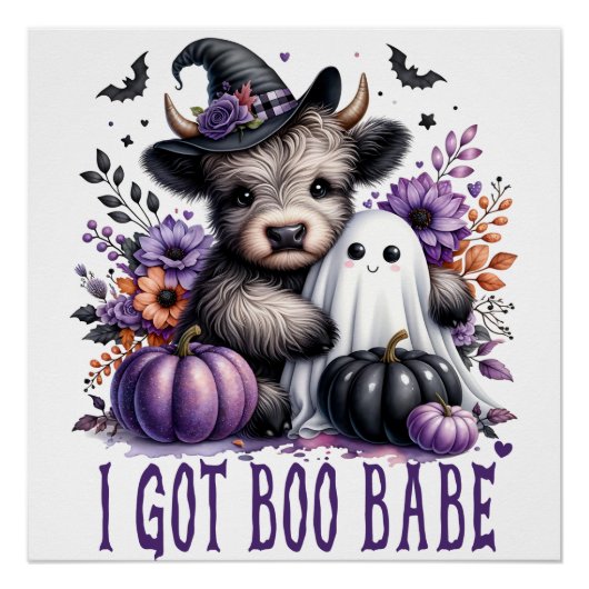 Poster J'Ai Le Thème D'Halloween Boo Babe (Devant)