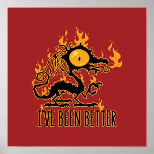 Poster J'Ai Mieux Été Scorché Dragon Crise