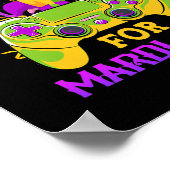 Poster J'ai mis en pause mon jeu pour Mardi Gras amusant  (Coin)