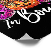 Poster J'Ai Mis Le Boo À Boujee Cute Leopard Boujie Ghost (Coin)