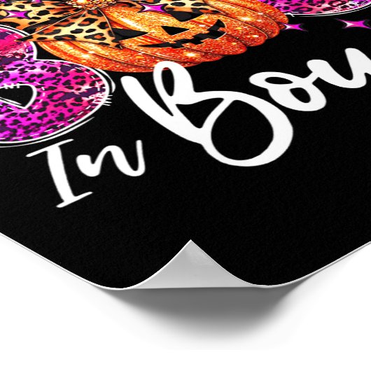 Poster J'Ai Mis Le Boo À Boujee Cute Leopard Boujie Ghost (Coin)