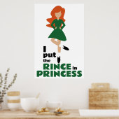 Poster J'ai mis le coing dans la princesse Brown cheveux  (Cuisine)
