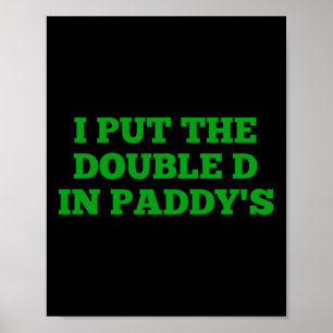 Poster J'ai mis le double D dans les amusants jeux irland