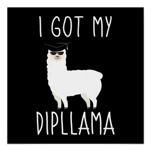 Poster J'Ai Mon Dipllama (Devant)