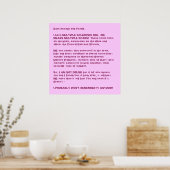 Poster J'ai MULTIPLES SCLEROS... (Cuisine)