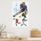 Poster J'Ai Obtenu Game (Softball) (Cuisine)