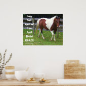 Poster J'ai peut-être l'air sain d'esprit, mais je peins (Cuisine)