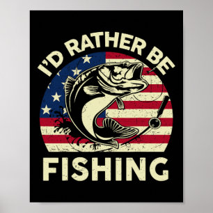 Poster J'Ai Plutôt Un T-Shirt De Pêche Hommes Jeune Enfan