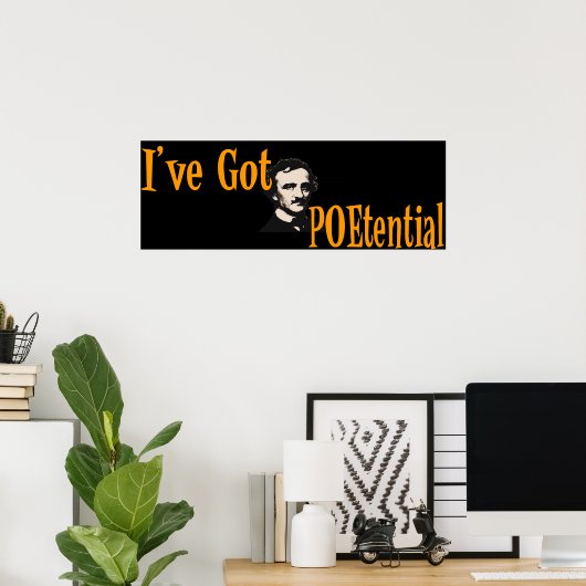 Poster J'ai POEtential (Bureau à domicile)