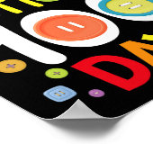 Poster J'Ai Poussé Les Boutons De Mes Enseignants 100 Jou (Coin)