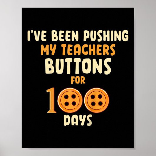 Poster J'Ai Poussé Les Boutons De Mes Enseignants Pendant (Devant)