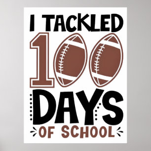 Poster J'ai relevé le défi de 100 jours d'école - Thème F