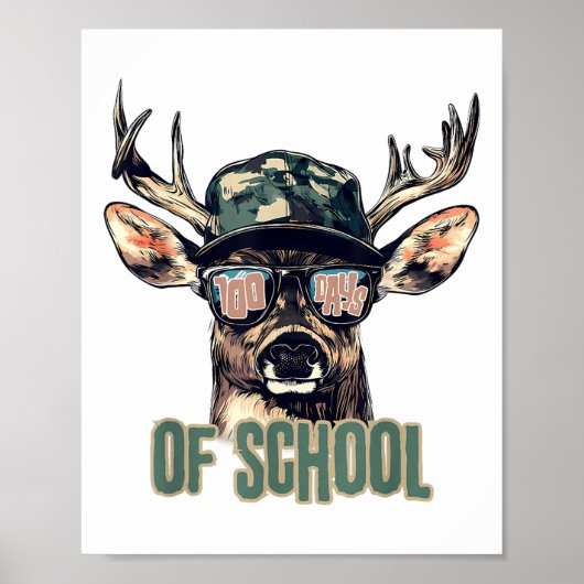 Poster J'Ai Repêché 100 Jours De Chasse De Cerfs Garçons (Devant)
