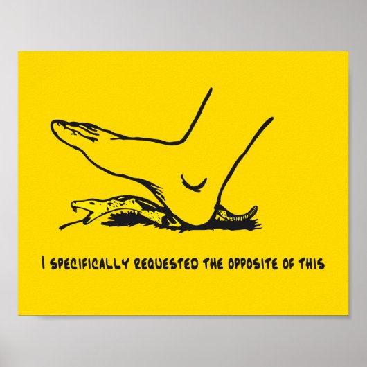 Poster J'ai spécifiquement demandé l'opposé de ce Meme (Devant)