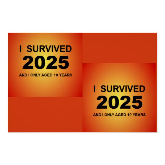 Poster J'ai survécu 2025 (Devant)