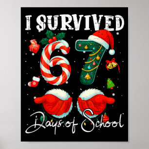 Poster J'ai survécu 67 jours de l'école Canne en sucre de